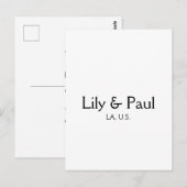 Game on add couple name wedding party place city g briefkaart (Voorkant / Achterkant)