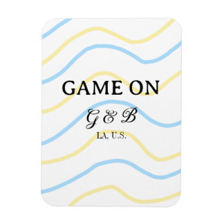 Game on add couple name wedding party place city g magneet