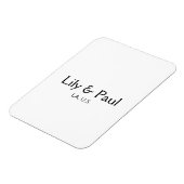 Game on add couple name wedding party place city g magneet (Linkerzijde)