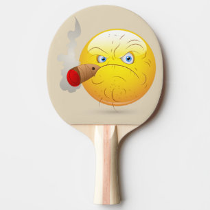 Game on Angry Happy Face in Yellow Personal Tafeltennisbatje
