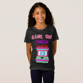 Game on Arcade Video Birthday Party T-shirt (Voorkant volledig)