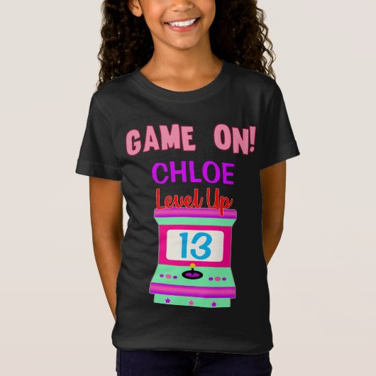 Game on Arcade Video Birthday Party T-shirt (Voorkant)