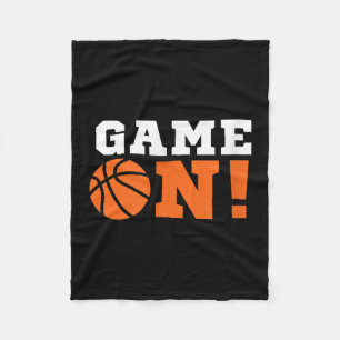 Game On! Basketbal B Ball T-shirt Motivatie Cool T Fleece Deken
