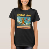 Game On Basketbal Kikker vrouwen zwart T-shirt (Voorkant)