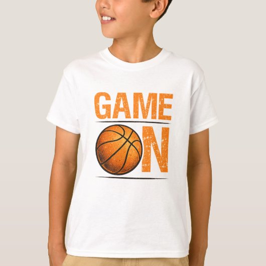 Game On Basketbal Shirt | Vintage (Voorkant)