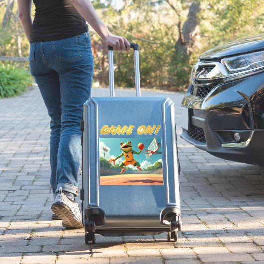 Game On Basketball Frog contour sticker (Koffer Insitu)