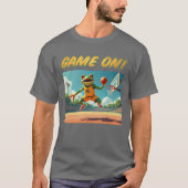 Game On Basketball Frog mannen grijs T-shirt (Voorkant)