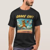 Game On Basketball Frog mannen zwart T-shirt (Voorkant)