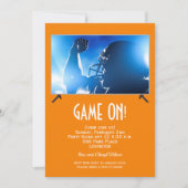 Game on Big Screen Football Game Invitations (Voorkant)