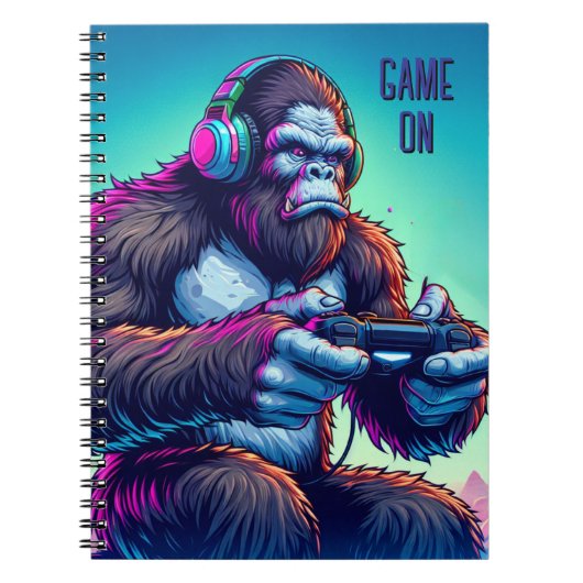 Game On | Bigfoot Videogames spelen Notitieboek (Voorkant)