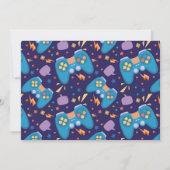 Game On Birthday Gaming Video Party Foto Kaart (Achterkant)