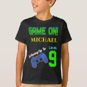 Game On Birthday Party Video Game Lover T-shirt (Voorkant)