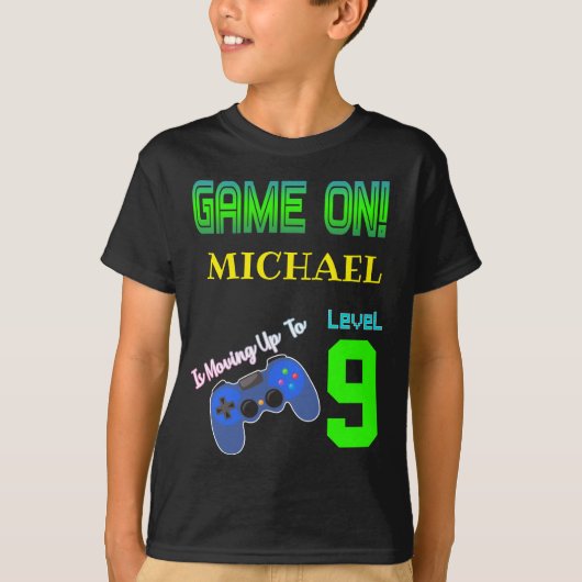Game On Birthday Party Video Game Lover T-shirt (Voorkant)