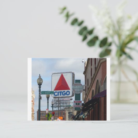 Game on Boston. Briefkaart (Staand voorkant)