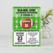 Game On Boys Football Verjaardagsfeest Kaart (Staand voorkant)