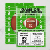 Game On Boys Football Verjaardagsfeest Kaart (Voorkant / Achterkant)