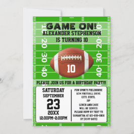 Game On Boys Football Verjaardagsfeest Kaart