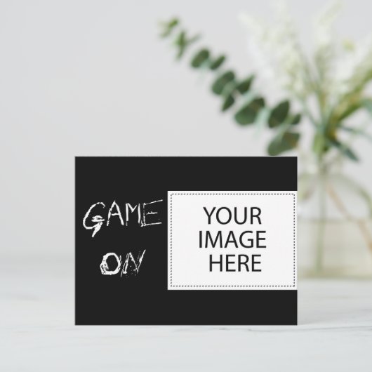 Game On Briefkaart (Staand voorkant)