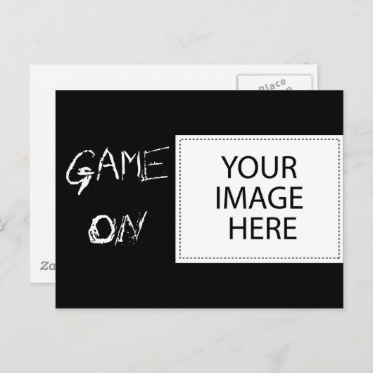 Game On Briefkaart (Voorkant / Achterkant)