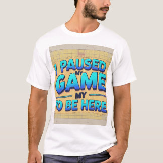 Game On: Cartoon 3D Gaming Remote T-shirt Design