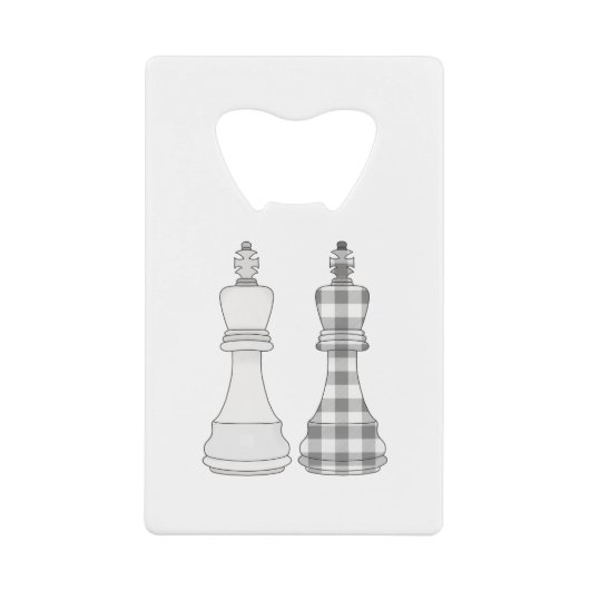 Game on Chess Creditkaart Flessenopener (Voorkant)