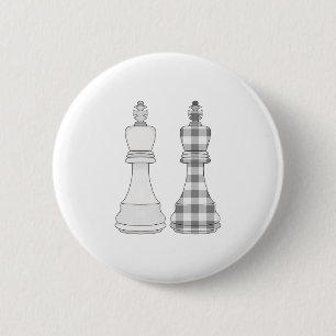Game on Chess Ronde Button 5,7 Cm