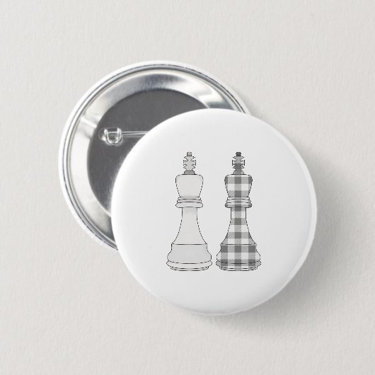 Game on Chess Ronde Button 5,7 Cm (Voorkant /achterkant)