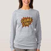 GAME ON! Comic Burst · Gamer Wall Poster T-shirt (Voorkant)