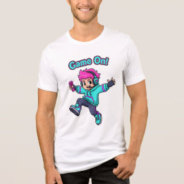 Game On! – Cute Cartoon Gamer Karakter T-shirt