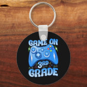 Game On Derde Klas Ck Naar School Videogames Jonge Sleutelhanger (Voorkant)