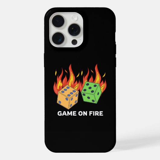 Game on Fire iPhone Hoesje (Achterkant)