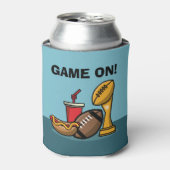 Game on Food and Football Trophy Blikjeskoeler (Blikje Voorkant)