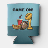 Game on Food and Football Trophy Blikjeskoeler (Voorkant)