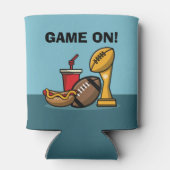 Game on Food and Football Trophy Blikjeskoeler (Achterkant)