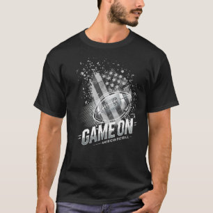 Game On: Football en de Amerikaanse vlag T-shirt