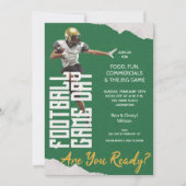 Game On Football Player op Groen Kaart (Voorkant)