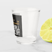 Game On Football Player op zwart Shot Glas (Rechts)