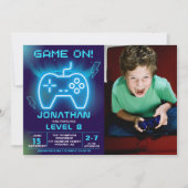 Game on Fun Birthday Boy  Kaart (Voorkant)