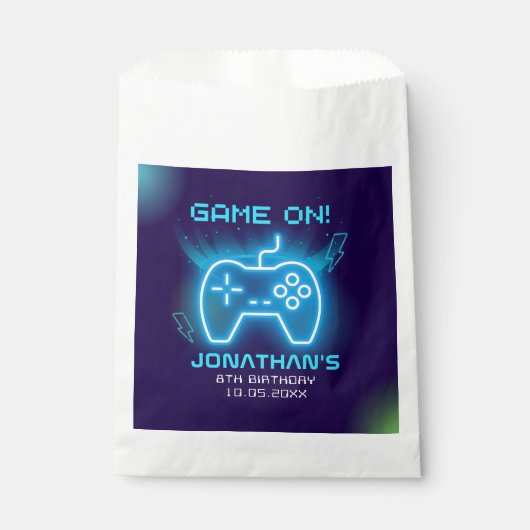 Game on, Funny Birthday Boy Bedankzakje (Voorkant)