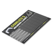 Game On Gaming Geel Beloning Grafiek Gepersonalise Notitieblok (Schuin)