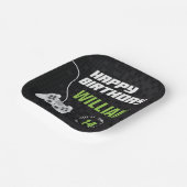 Game on Gaming Neon Green, elke nieuwe dag Papieren Bordje (Gebogen)