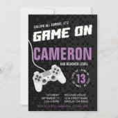 Game on Gaming Neon Paars, elke nieuwe dag Kaart (Voorkant)