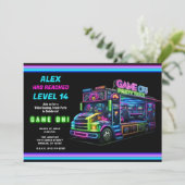 Game on! Gaming Truck Video Game Verjaardagsfeest Kaart (Staand voorkant)