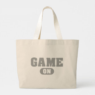 Game on grote tote bag