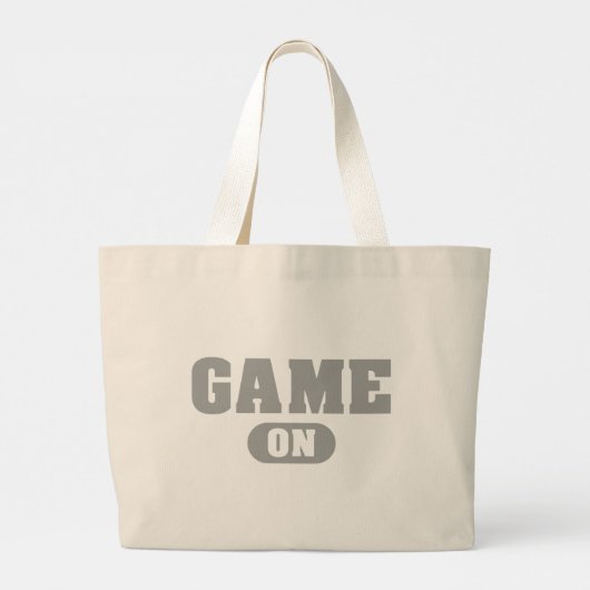 Game on grote tote bag (Achterkant)
