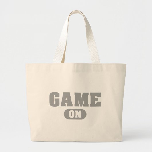 Game on grote tote bag (Voorkant)