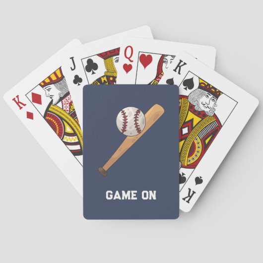 Game on! Honkbal thema Pokerkaarten (Achterkant)