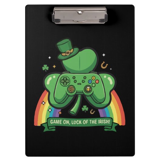 Game On Iers Geluk | St. Patrick's Dag Game Klembord (Voorkant)