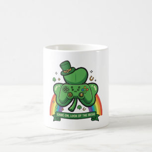 Game On Iers Geluk   St. Patrick's Dag Game Koffiemok