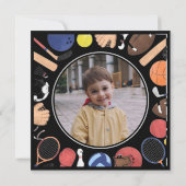 Game on in de achtertuin kids aangepaste foto kaart (Achterkant)